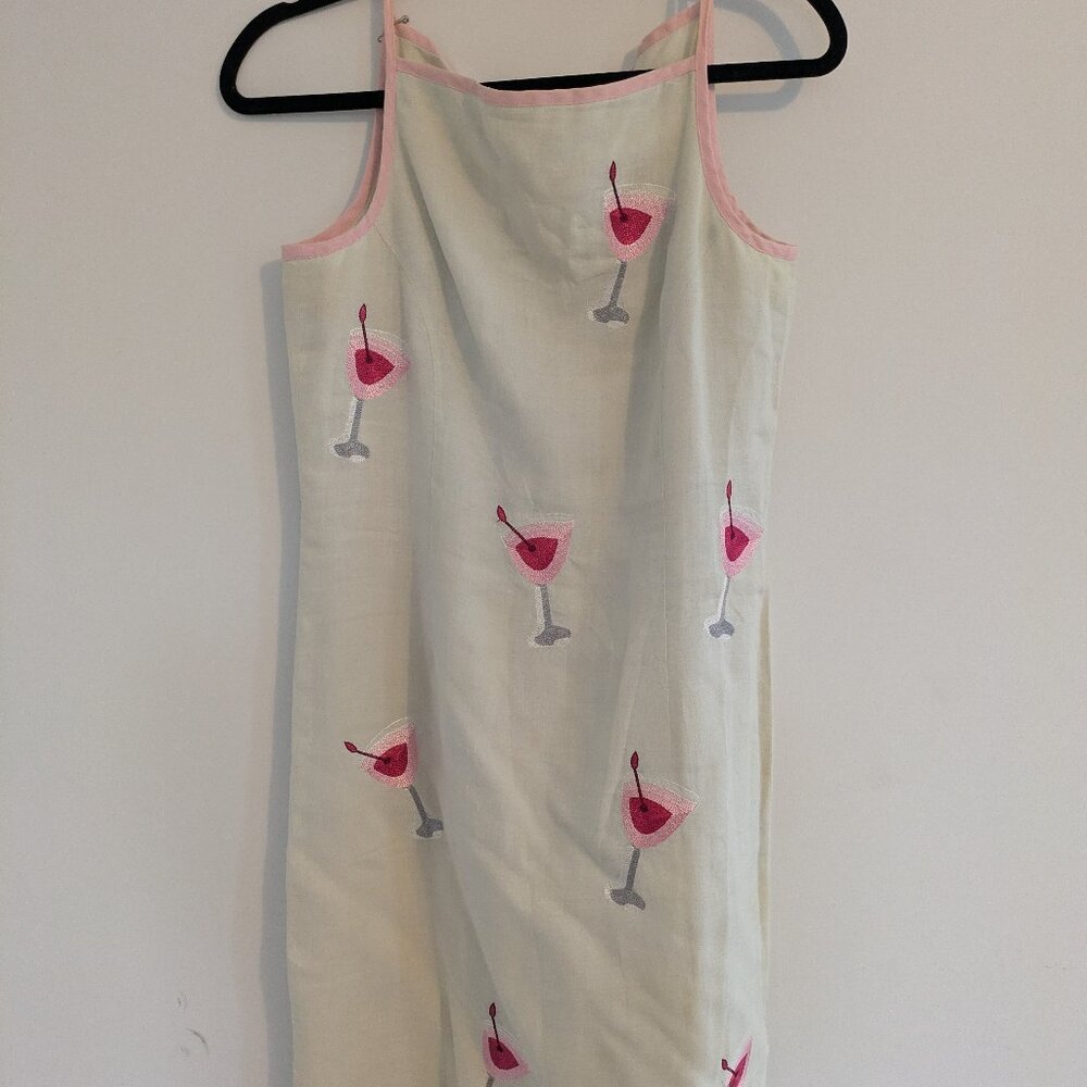 CJ Laing Linen Martini Dress - size 6
